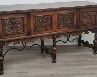 Lot # : 71 - Berkey & Gay carved walnut sideboard
