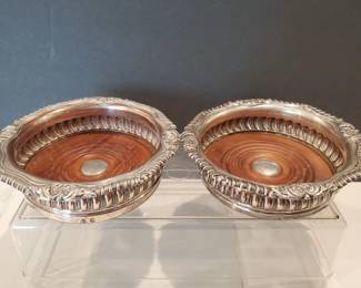 Lot # : 401s - Pair of antique George III Old Sheffield silver

