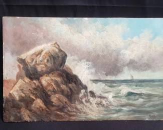 Lot # : 177 - Signed oil painting on board
