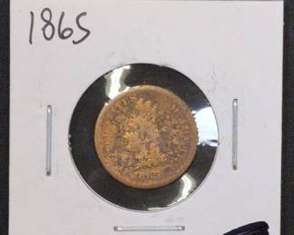 Lot # : 227a - 1865 Indian Head Cent coin
