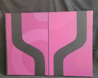 Lot # : 124 - Abstract oil painting on canvas
