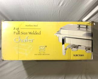 Lot # : 384f - Chafer 8 qt. full size welded stainless steel
