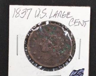 Lot # : 410a - 1837 US Large Cent coin
