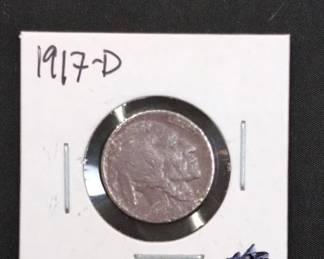 Lot # : 460a - 1917-D Buffalo Nickel coin
