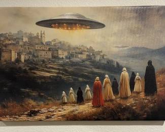 Lot # : 185vu - UFO sci-fi giclée print
