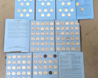 Lot # : 396a - Three albums of uncirculated US Statehood Quarter
