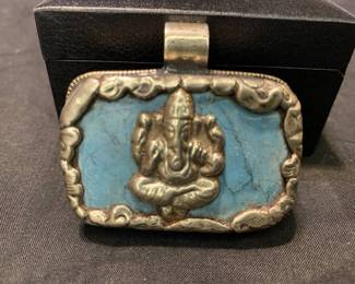 Lot # : 55f - Vintage Tibetan Buddhist necklace pendant
