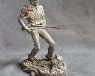 Lot # : 117 - Jim Ponter "The Rifleman" bronze sculpture
