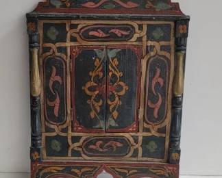 Lot # : 89 - Moroccan handpainted wall mirror
