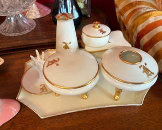 Haviland Limoges vanity set 