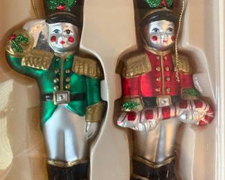 Blown glass ornament set