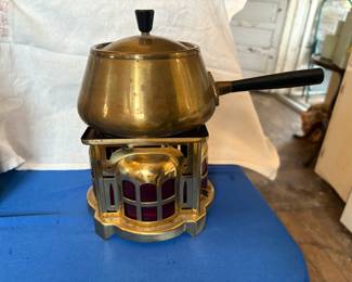 Vintage fondue pot
