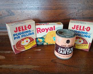 Vintage packaged food/pudding 
