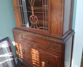 Beautiful antique hutch waterfall sides