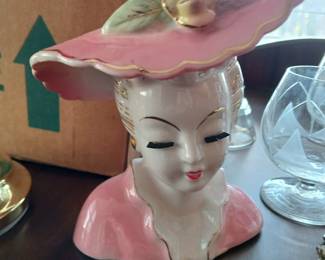 Beautiful Lady Head Vase