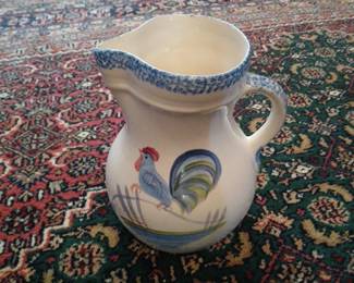 Pitcher & matching pie pan