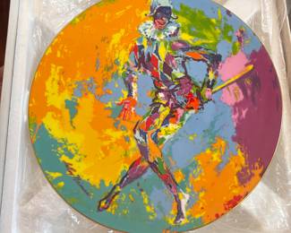 Harlequin collector plate