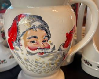 Vintage homemade Christmas pitcher 