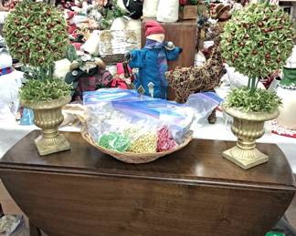 Walnut drop-leaf table