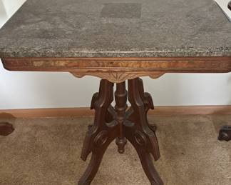 Marble top parlor tables