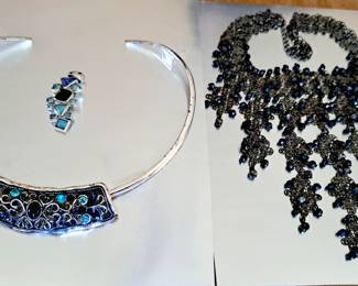 Large selection of necklaces, rings, earrings and bracelets