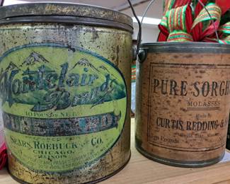 Vintage tins.