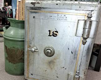 "The Mosler Safe Co." floor safe from St. Joseph Stockyards. Very good condition with working combination