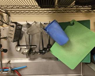 Assorted Kitchen Utensils With Hanging Rack And Heavy Duty Magnet Strip
