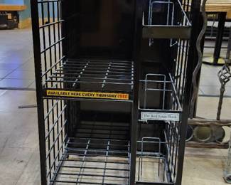 Metal Rack For Newspapers And Pamphlets