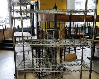 4ft Metro Shelf On Casters