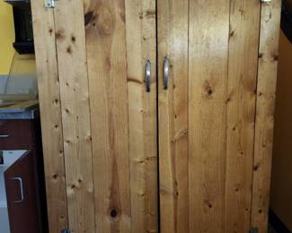 Double Door Wood Cabinet