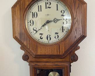 Howard Miller Oak Wall Clock
