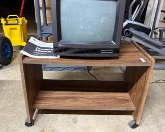 Small TV with Cart