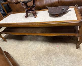 Coffee Table with Marble Insert