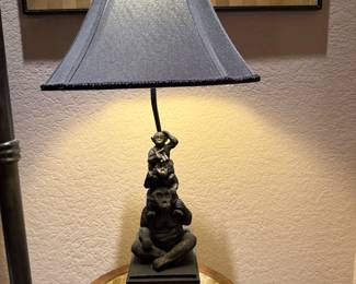 Lamp with Monkeys
