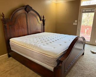 King Mattress Set with Headboard and Footboard Frame