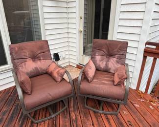 Patio Chairs. We have 4 but only cushions for 2