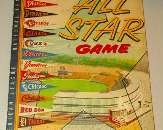 1955 All Star Game baseball program