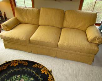 Baker gold-tone sofa