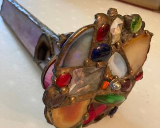 Vintage stained-glass kaleidoscope