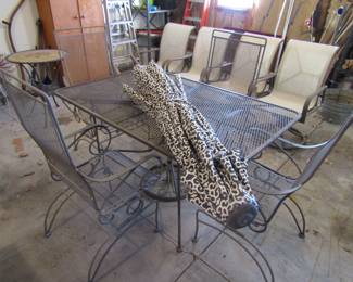 Wrought iron patio set