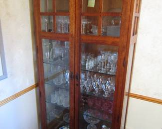 Mission style cabinet