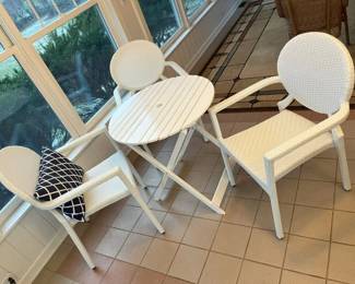 105 Poly Woven Bistro Setmin