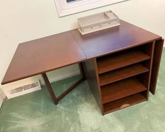 105 Drop Leaf Computer Desk Printer Stand min