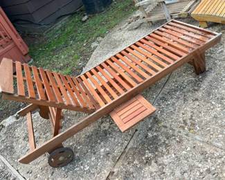 105 Euro Sunlounger Teak Chaisemin