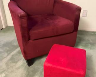 105 Faux Suede Armchairmin