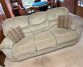 105 Raymour Flanigan Chenile Double Power Recliner Sofamin
