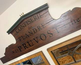 105 Oversized Repro Confectionary Trade Wood Wall Signmin