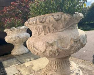 105 Faux Stone Garden Urn X2min