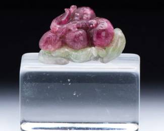 A Chinese Carved Fluorite Ornament 